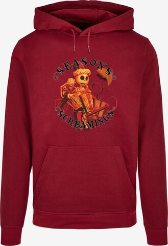 ABSOLUTE CULT Sweatshirt 'The Nightmare Before Christmas - Seasons Screamings' in Rood: voorkant