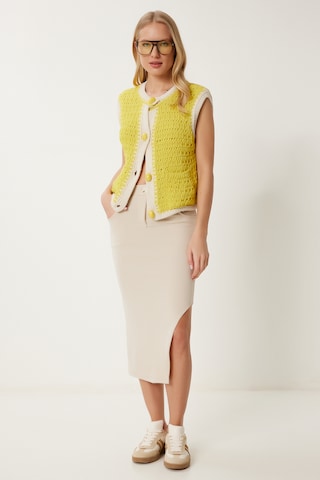 Happiness İstanbul Spódnica w kolorze beżowy