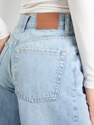 TOPSHOP Široke hlačnice Kavbojke | modra barva