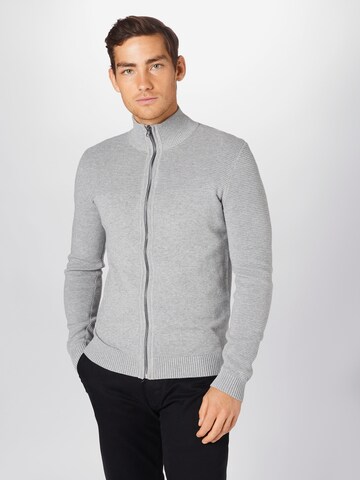 TOM TAILOR Regular Fit Cardigan i grå: forside