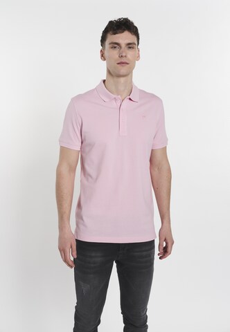 DENIM CULTURE T-shirt 'JONATHAN' i rosa: framsida