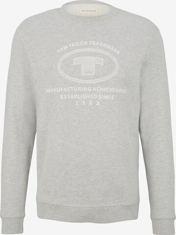 TOM TAILOR Sweatshirt i grå: framsida
