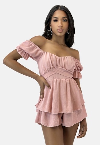 Elara Jumpsuit in Pink: Vorderseite