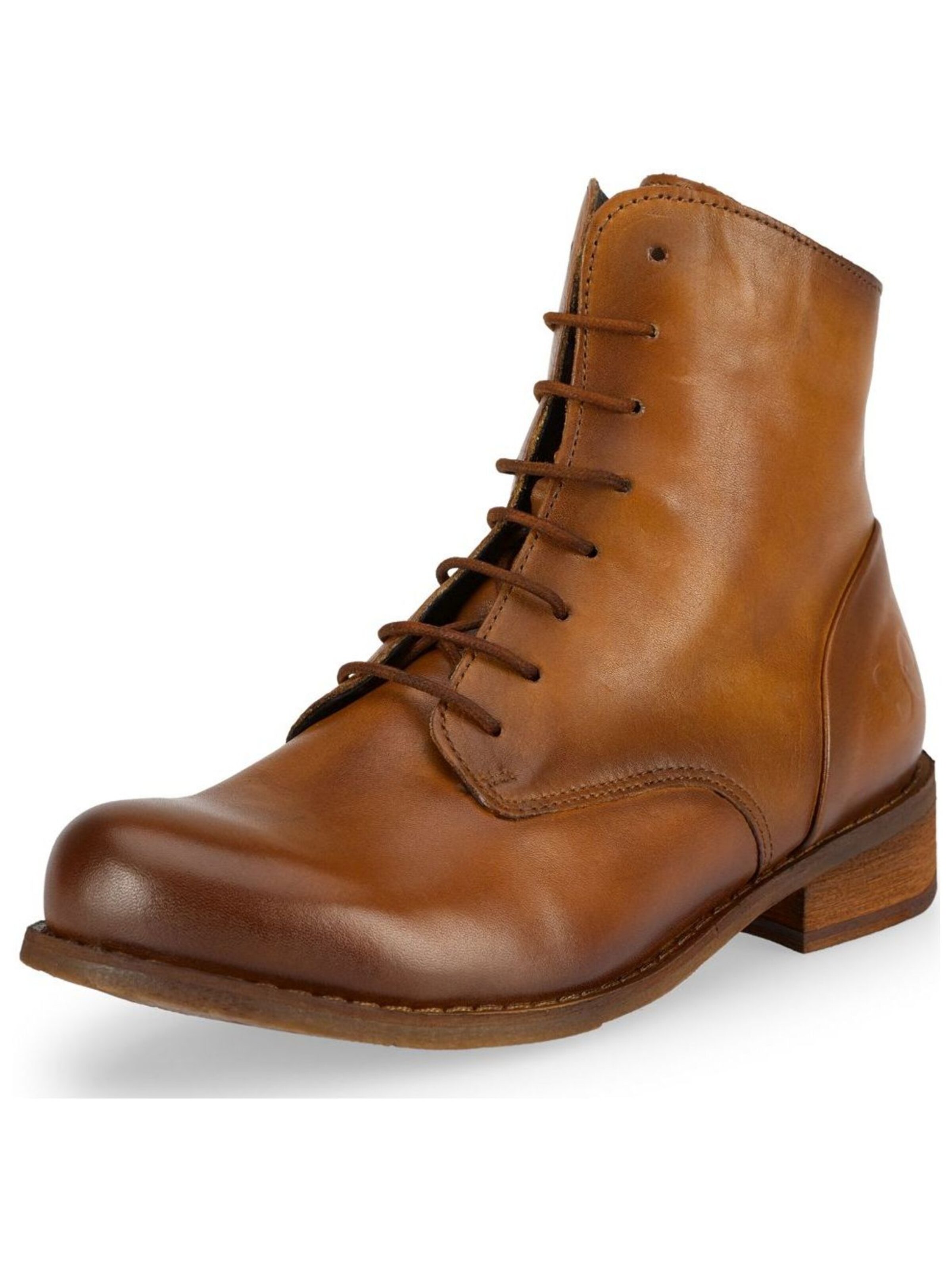Felmini Wide Fit Schnürstiefelette in Braun: Vorderseite