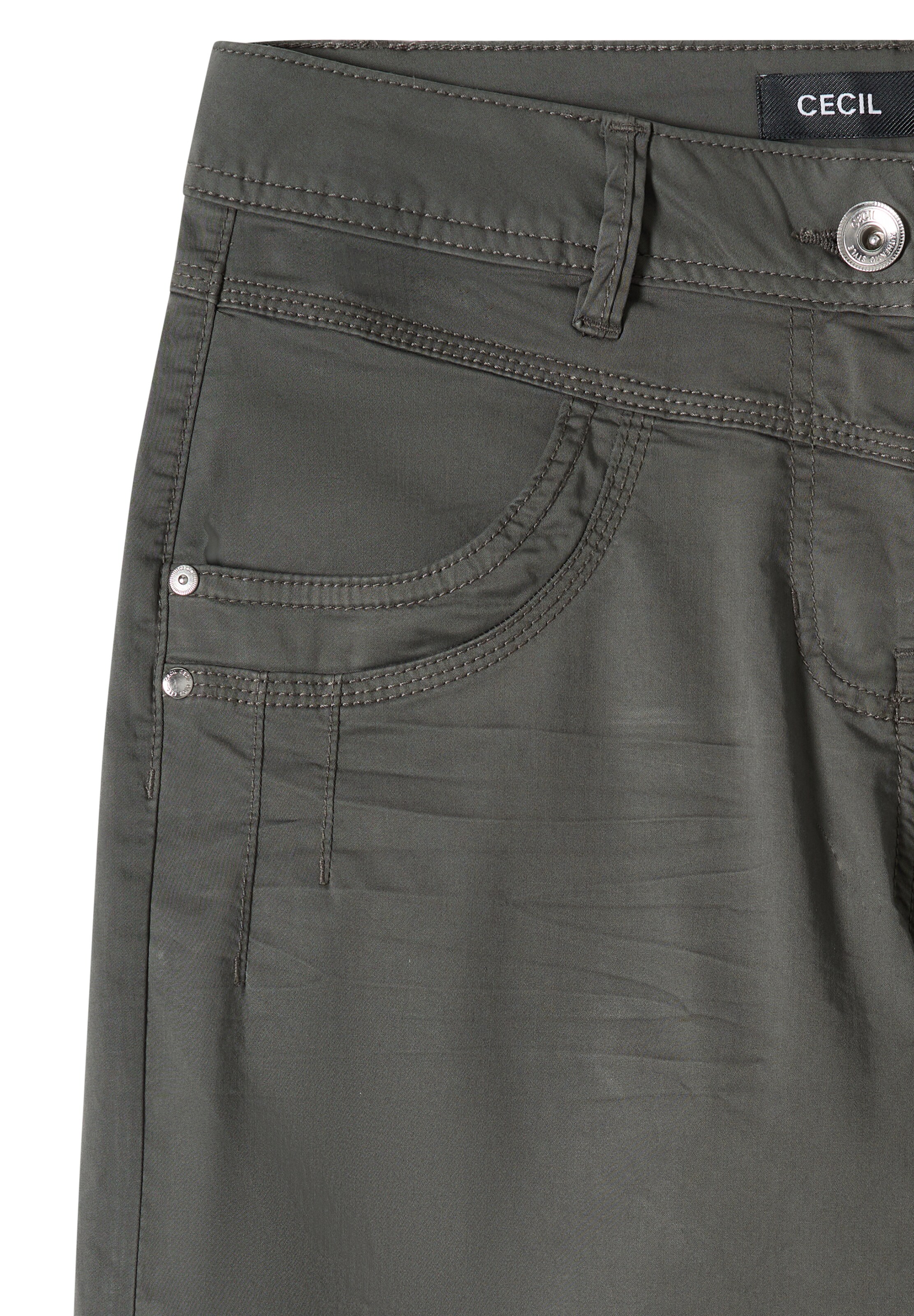 CECIL Loosefit Hose 'Neele' in Grün