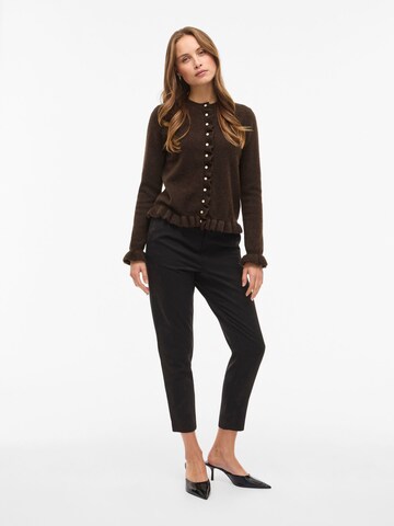 VILA Knit Cardigan 'VIJACIA' in Brown