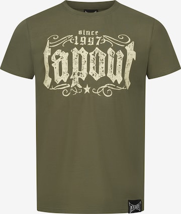T-Shirt 'CRASHED' Tapout en vert : devant