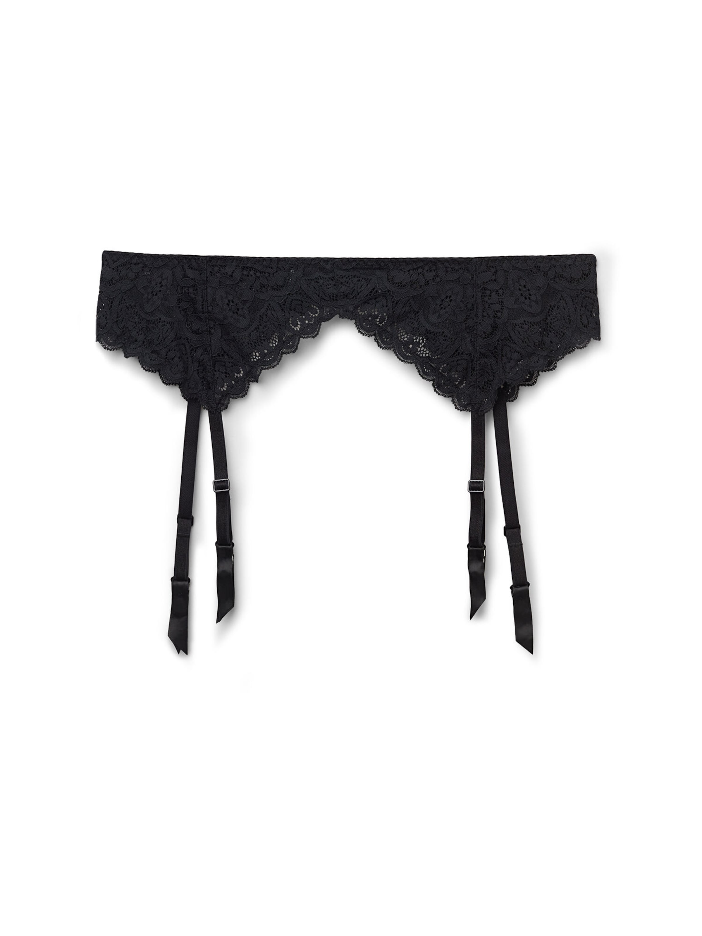 INTIMISSIMI Strumpfhalter in Schwarz: Vorderseite