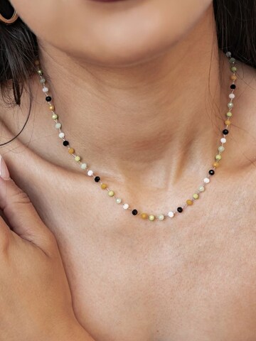 Hey Happiness Halsband 'Vivid Glow' i silver