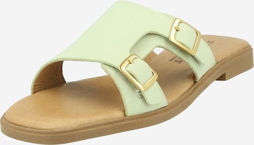 Ten Points Mules 'Olivia' in Green: front