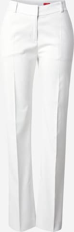 balta HUGO Standartinis Kelnės su kantu 'Hambori': priekis