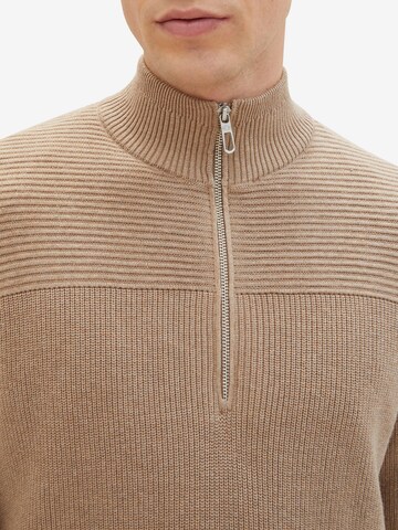 TOM TAILOR Pullover in Braun