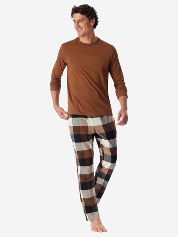T-Shirt ' Mix Relax ' SCHIESSER en marron