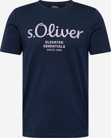 s.Oliver Shirt in Blauw: voorkant