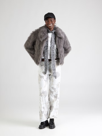 WEEKDAY - Pierna ancha Pantalón en blanco