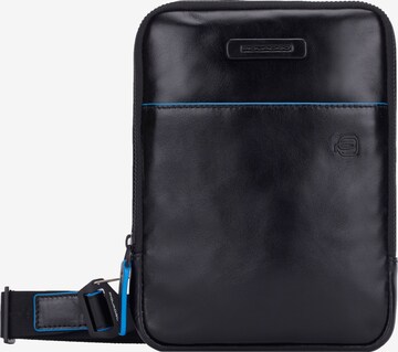Piquadro Crossbody Bag 'Blue Square Revamp' in Black: front