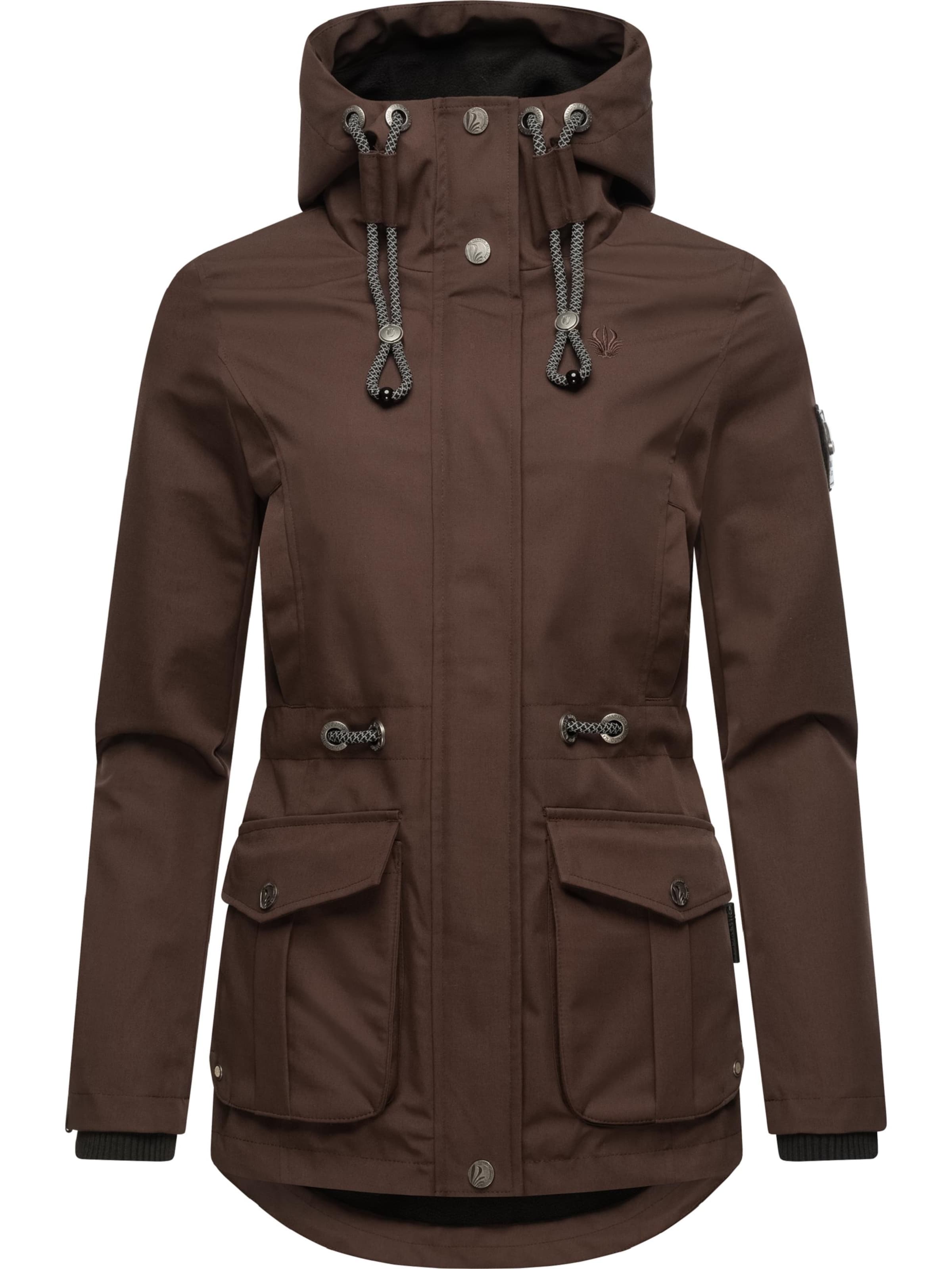 Parka di mezza stagione 'Babetaa' di MARIKOO in marrone: frontale