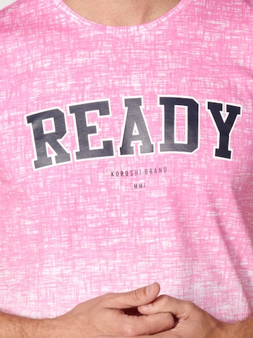 KOROSHI Koszulka w kolorze różowy