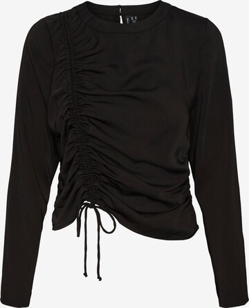 VERO MODA Blouse 'Abby' in Zwart: voorkant