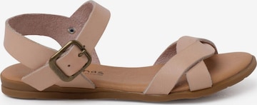 Sandalo di Pisamonas in beige: frontale