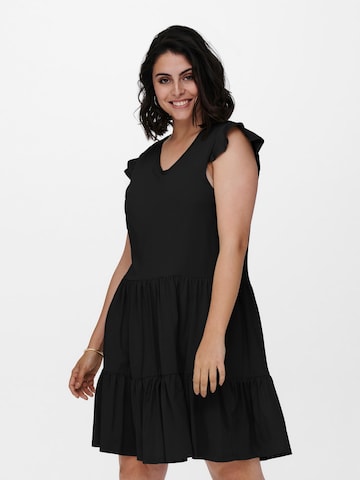 ONLY Carmakoma Kleid 'April' in Schwarz: predná strana