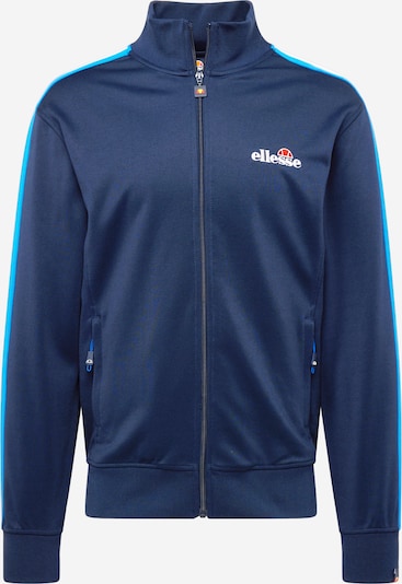 ELLESSE Sudadera con cremallera 'Giandoso' en azul / azul oscuro / rojo / blanco, Vista del producto