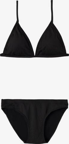 NAME IT Triangle Bikini in Black: front