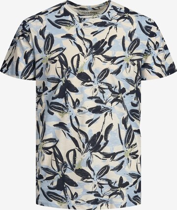 Jack & Jones Junior Shirt 'Flower Power' in Blue: front