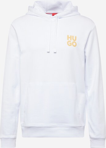 HUGO Sweatshirt 'Dimoni' in Wit: voorkant