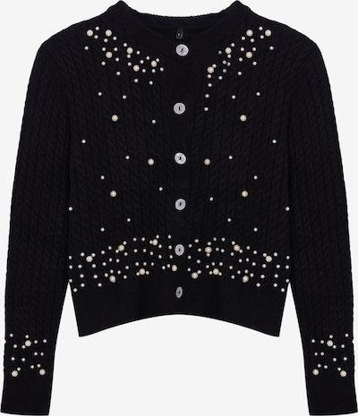 Trendyol Kardigan u crna / biserno bijela, Pregled proizvoda