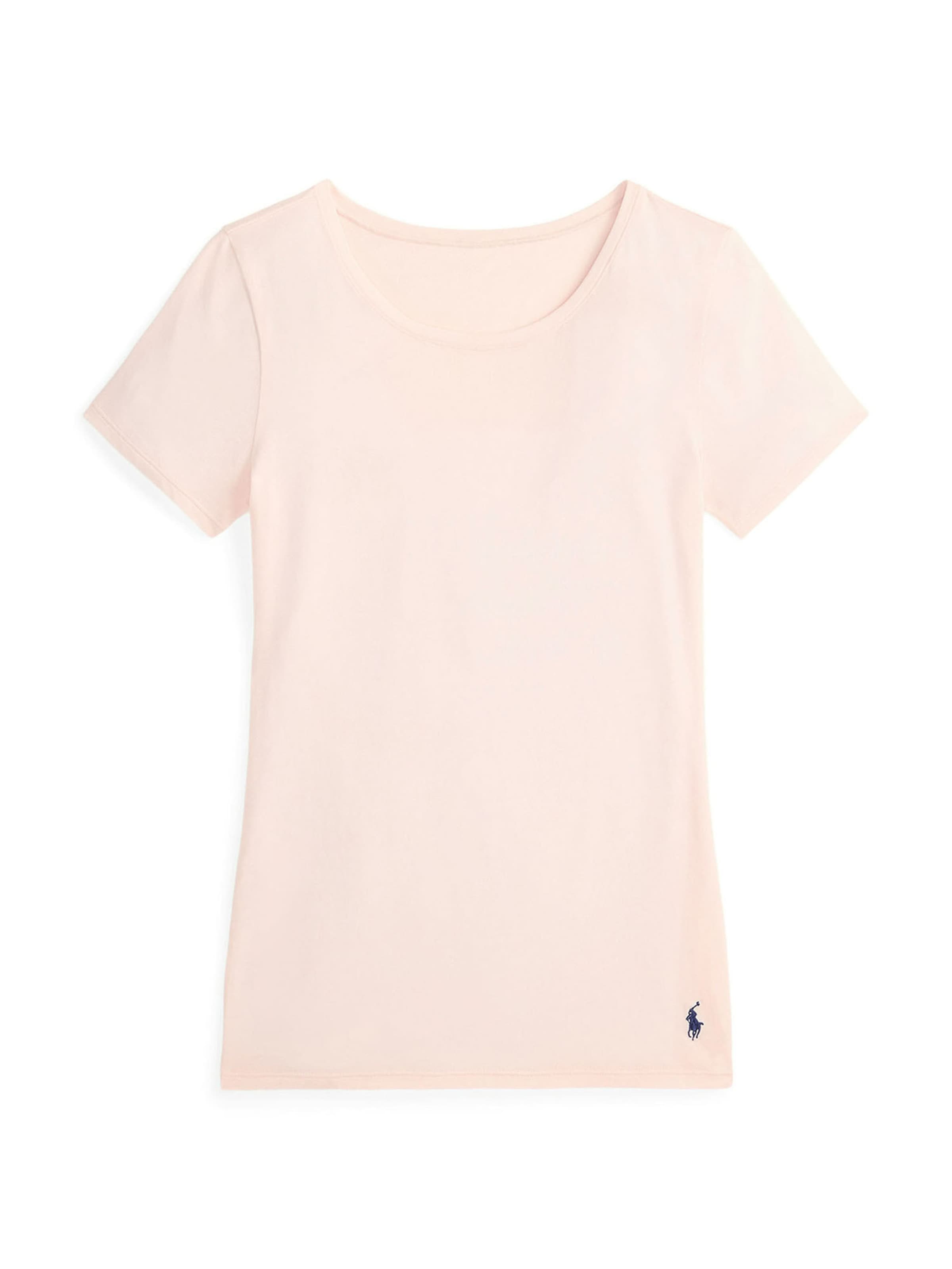 T-shirt ' Club Cotton ' Polo Ralph Lauren en rose : devant
