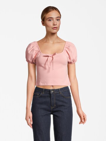 T-shirt AÉROPOSTALE en rose : devant