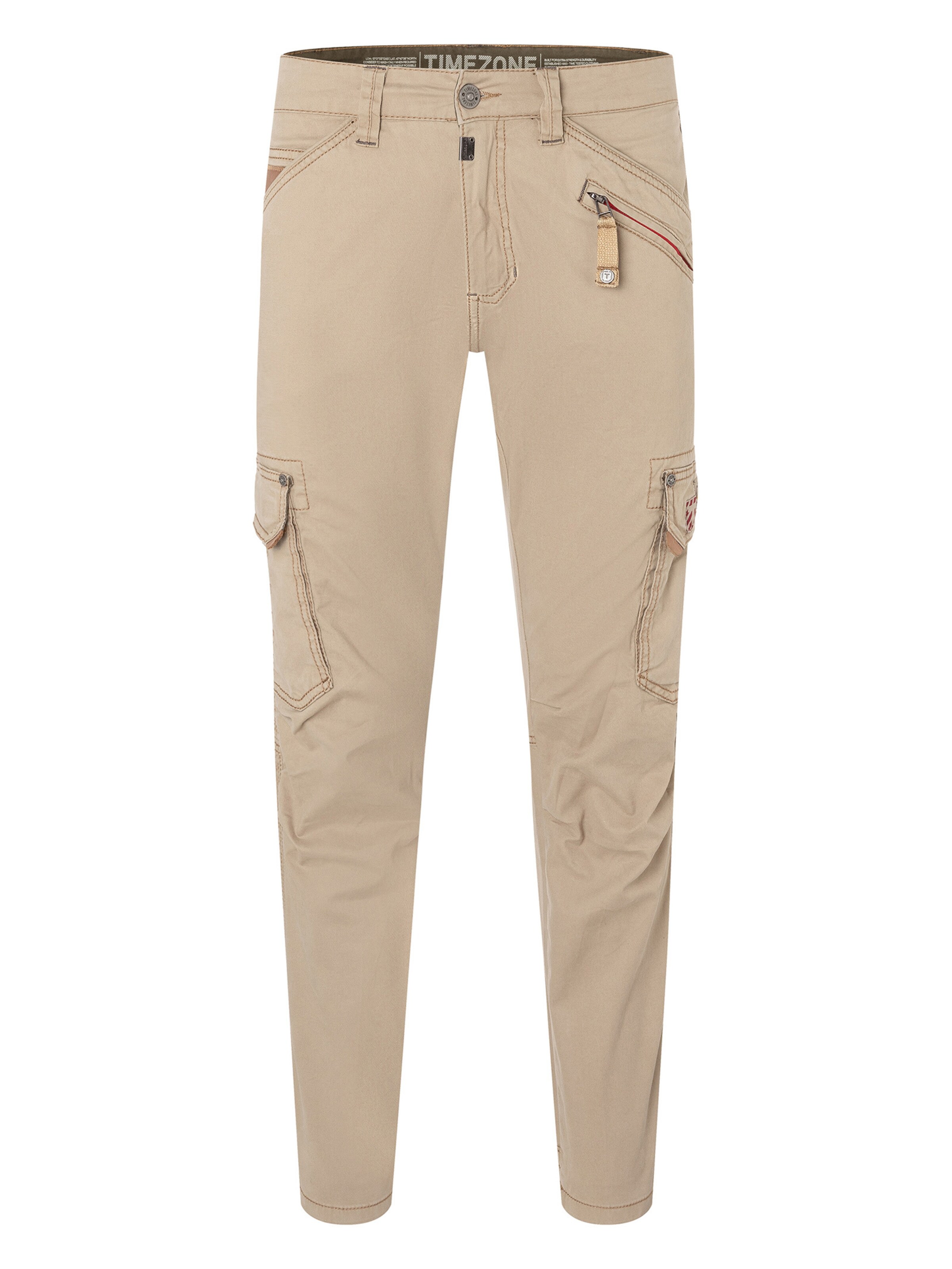 TIMEZONE Cargo Pants 'Regular RogerTZ' in Beige: front