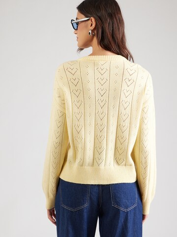 ONLY Trui 'ONLPAINT' in Geel: terug