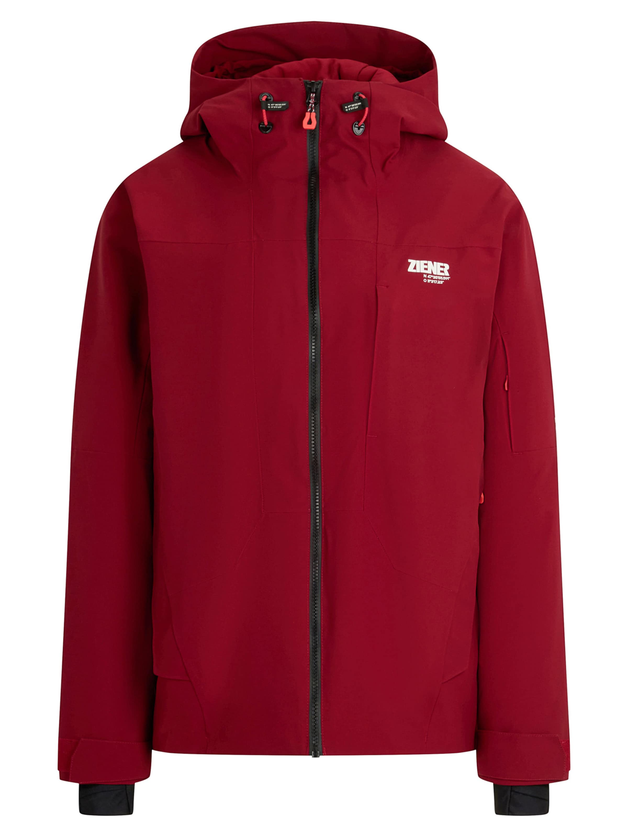 ZIENER Winter Jacket 'RAYKA' in Red: front