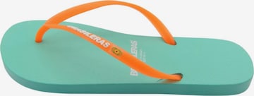 Infradito 'Neon W' di Brasileras in blu: frontale
