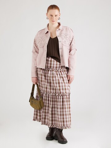 ONLY Carmakoma Between-season jacket 'CARELENA' in Purple