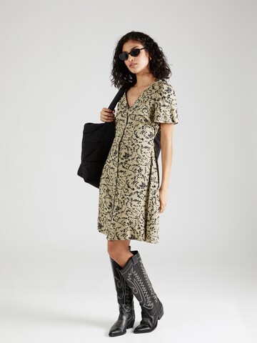 Robe-chemise QS en vert