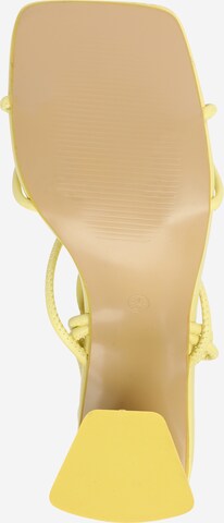 Nasty Gal Strap Sandals in Yellow