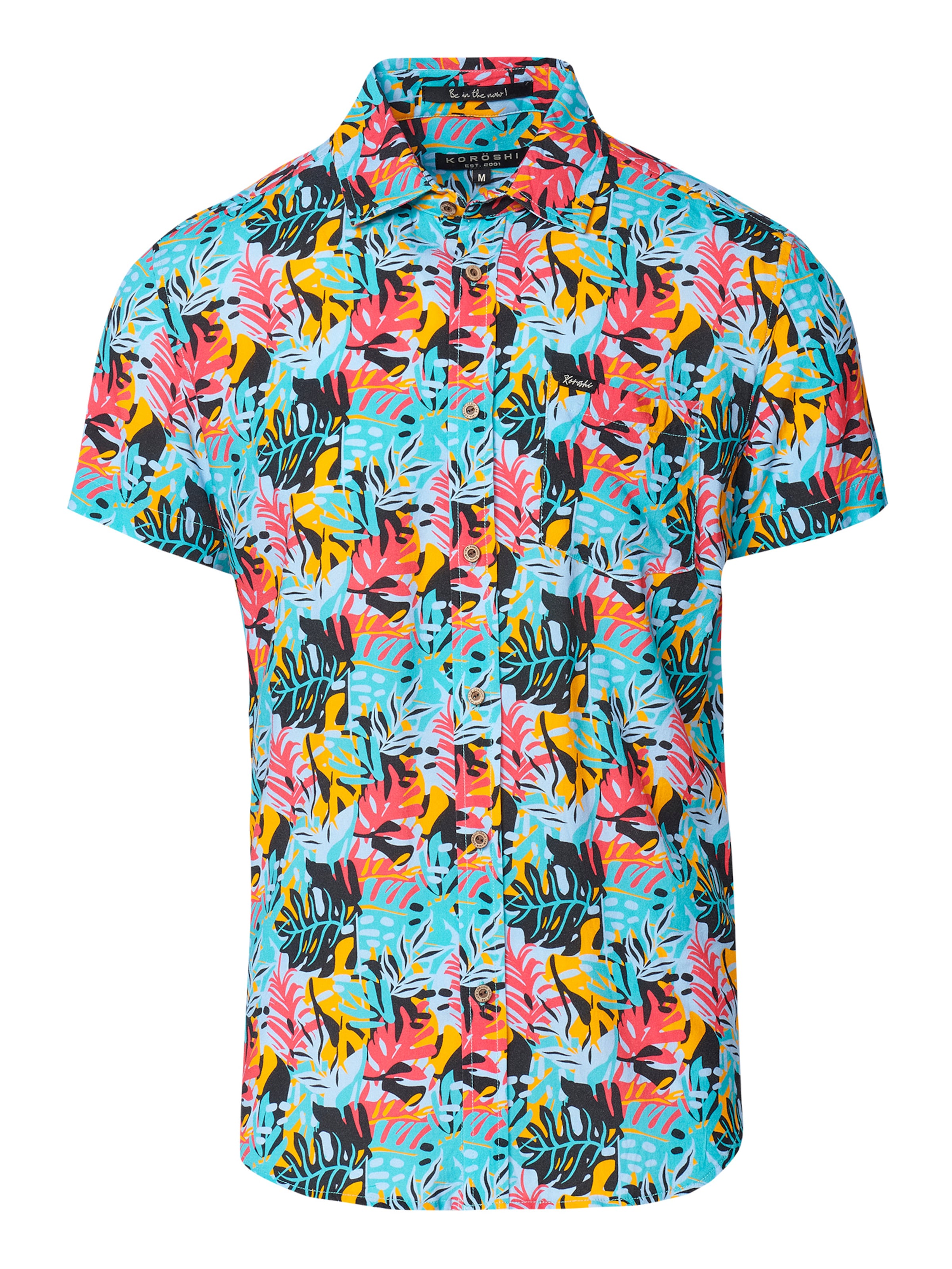 Coupe regular Chemise KOROSHI en bleu : devant