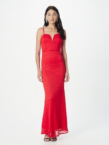 WAL G. - Vestido de noche 'TILLY' en rojo: frente