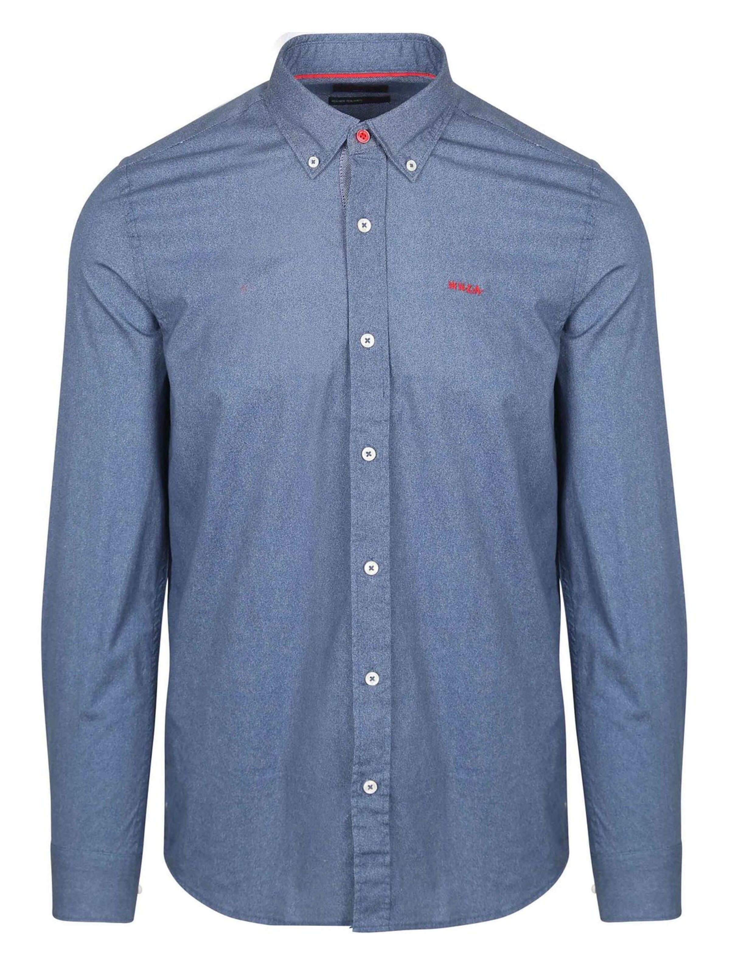 Coupe regular Chemise 'James Oban' NZA New Zealand Auckland en bleu : devant