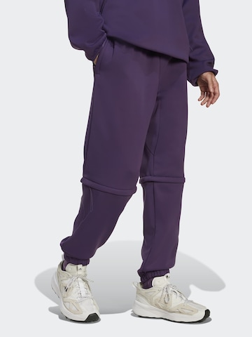 ADIDAS SPORTSWEAR Tapered Παντελόνι φόρμας σε μαύρο: μπροστά