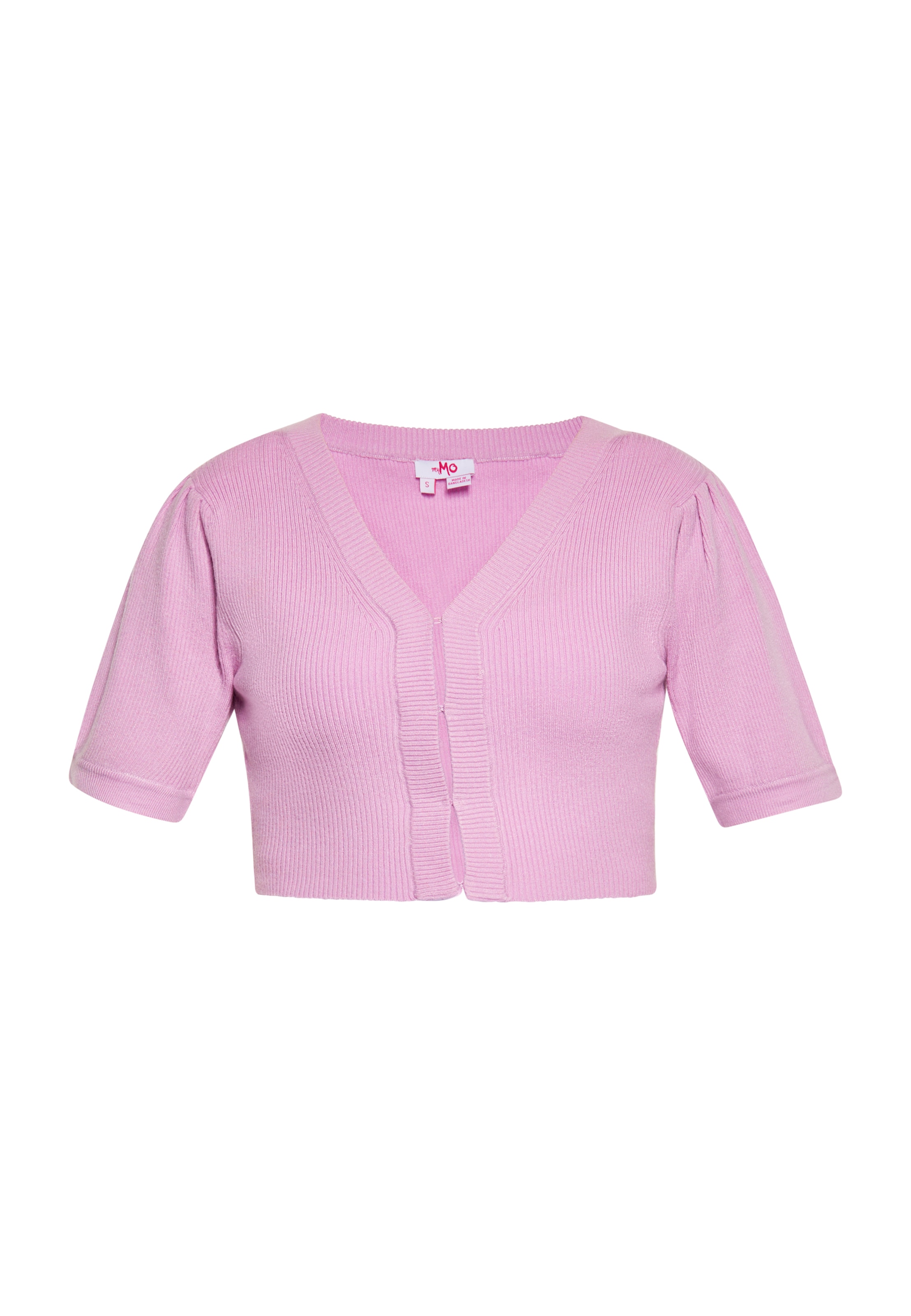 MYMO Πλεκτή ζακέτα σε ροζ: μπροστά