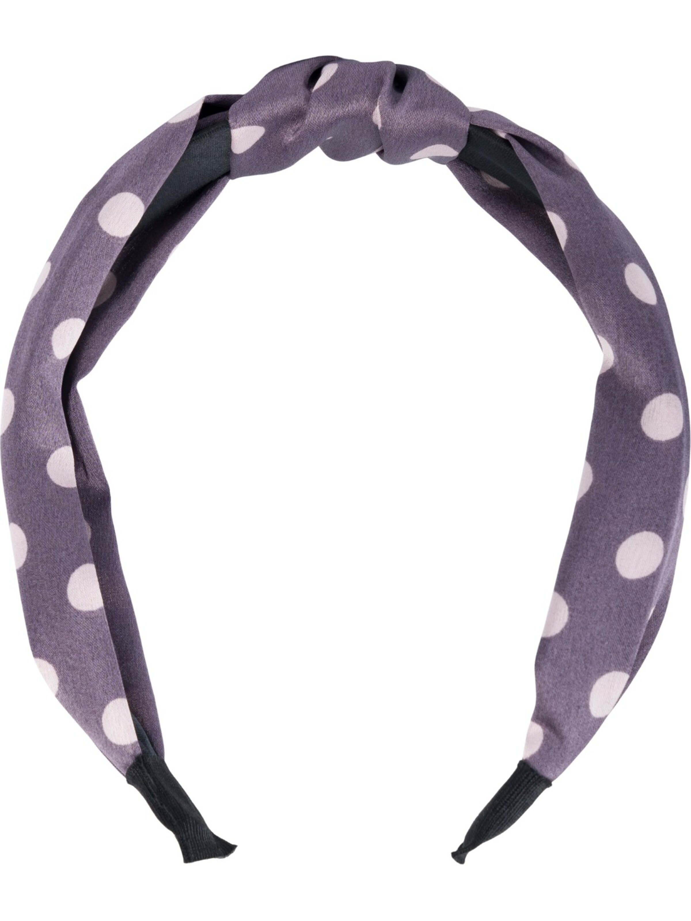 styleBREAKER Hair jewelry 'Haarreif gepunktet mit Knoten Rockabilly' in Grey