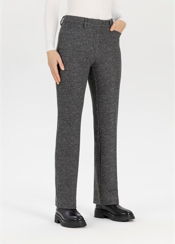 STEHMANN Regular Bügelfaltenhose in Grau
