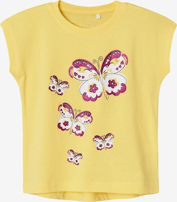 NAME IT Shirt 'VIOLET' in Yellow: front
