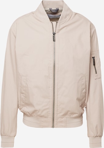 Calvin Klein Демисезонная куртка в Бежевый: спереди