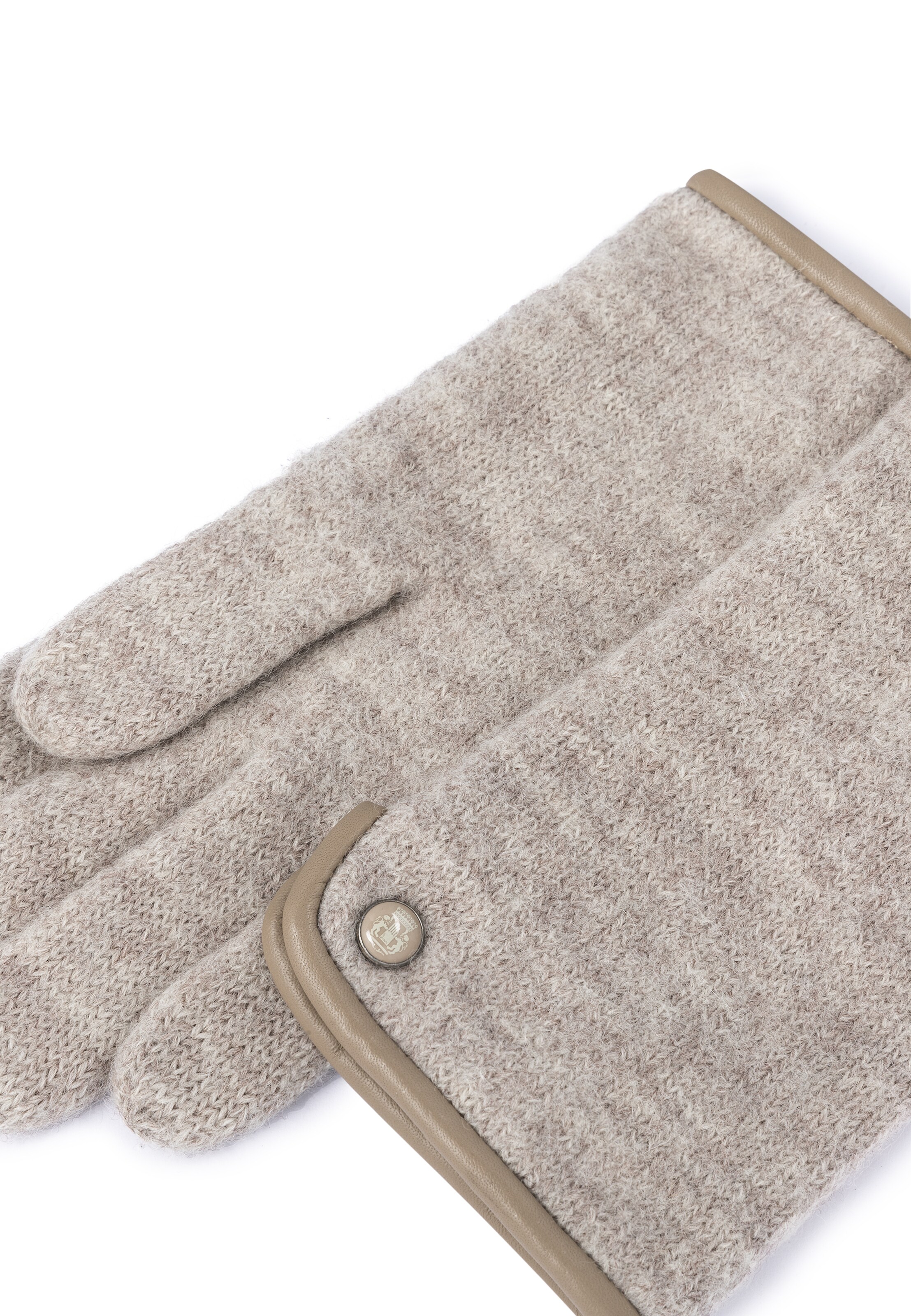 Roeckl Strickhandschuhe 'FELTED WOOL' in Braun