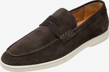 Henry Stevens Classic Flats 'Elia PL' in Brown: front